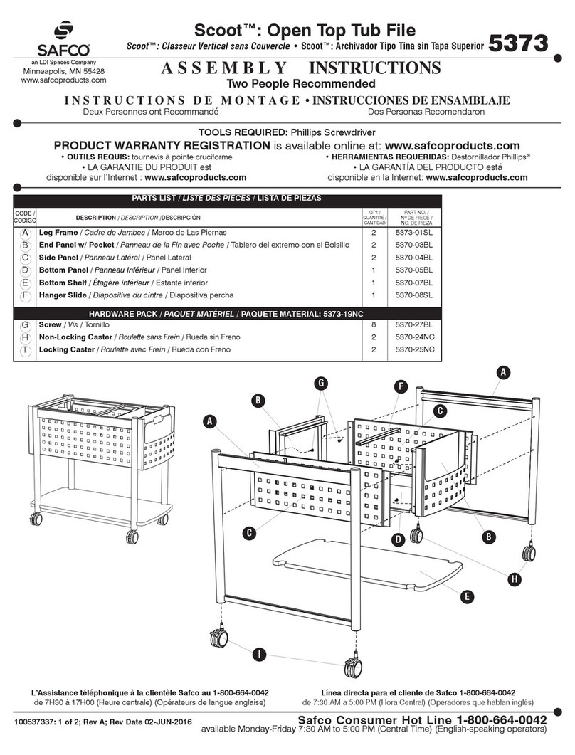 LDI Spaces SAFCO Scoot 5373 User manual LDI Spaces SAFCO Scoot 5373 User manual