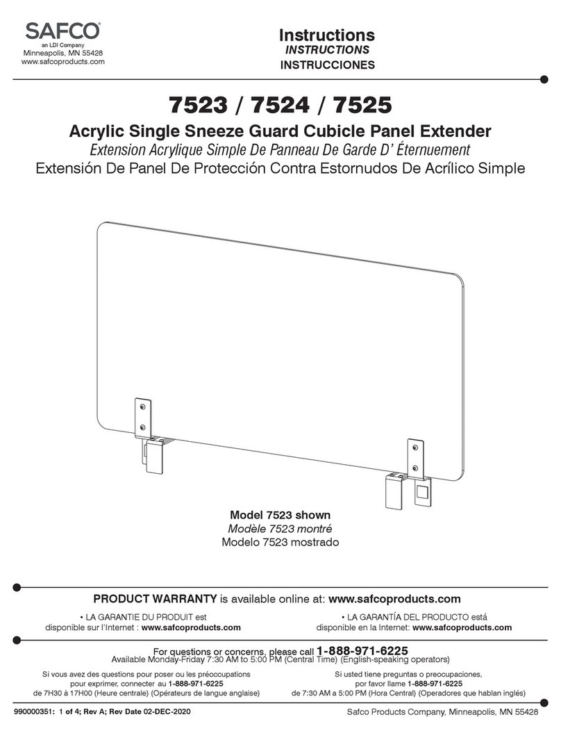 LDI Spaces SAFCO 7523 instructions