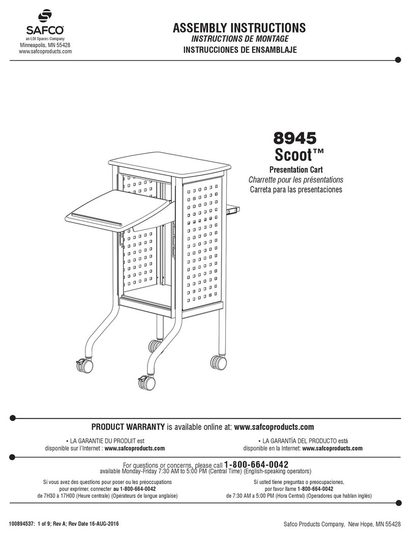 LDI Spaces SAFCO Scoot 8945 User manual