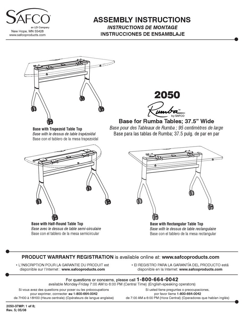 LDI Spaces SAFCO Rumba 2050 User manual LDI Spaces SAFCO Rumba 2050 User manual