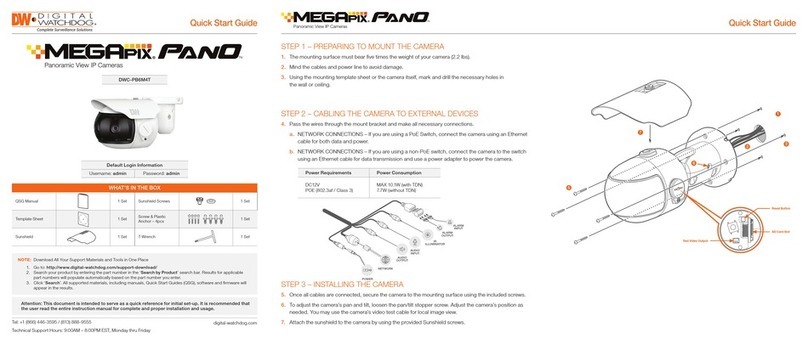 Digital Watchdog DWC-PB6M4T User manual