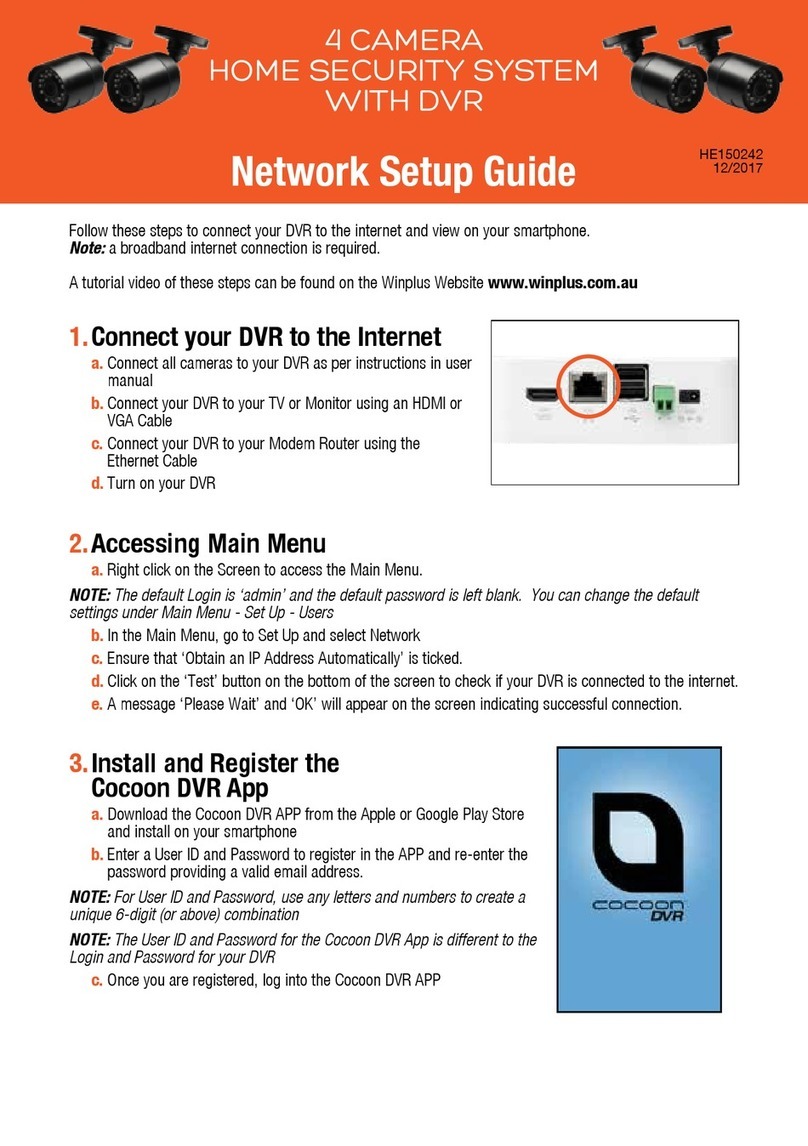 Cocoon HE150242 User manual