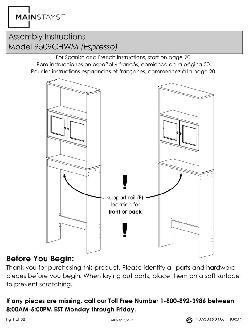 Mainstays 9509CHWM User manual