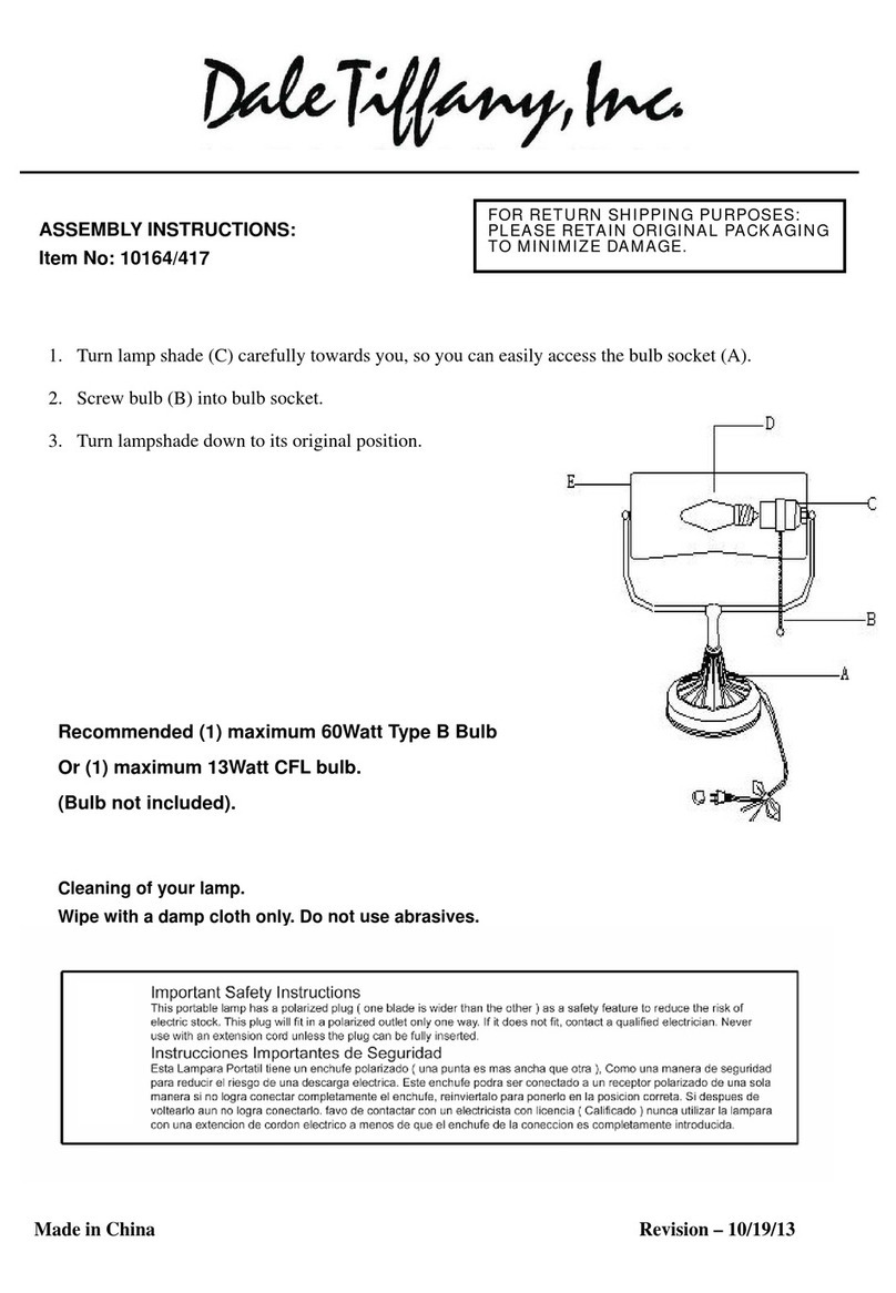 Dale Tiffany 10164/417 Assembly instructions