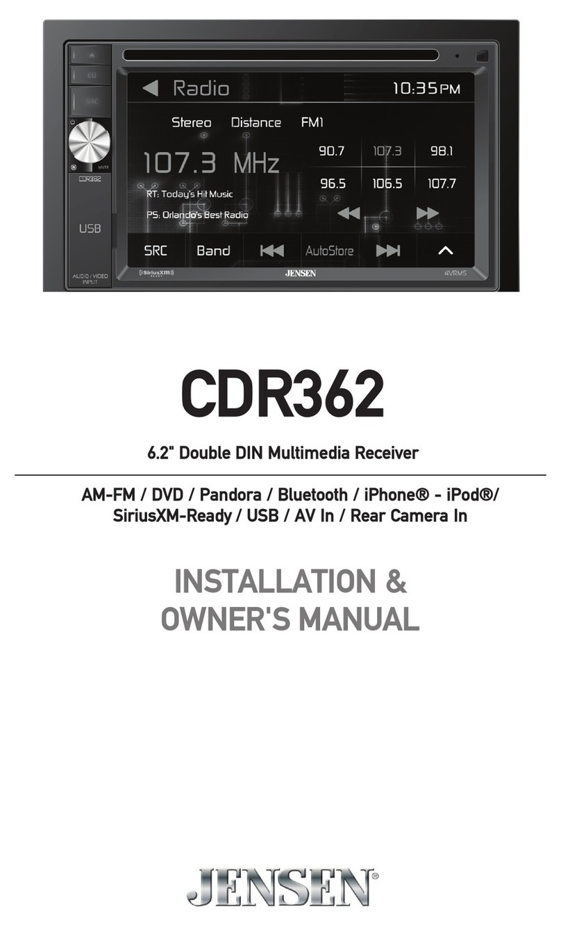 Jensen CDR362 Operating instructions Jensen CDR362 Operating instructions