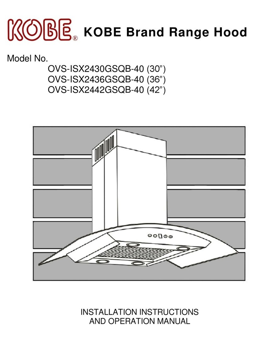 KOBE OVS-ISX2430GSQB-40 Troubleshooting guide
