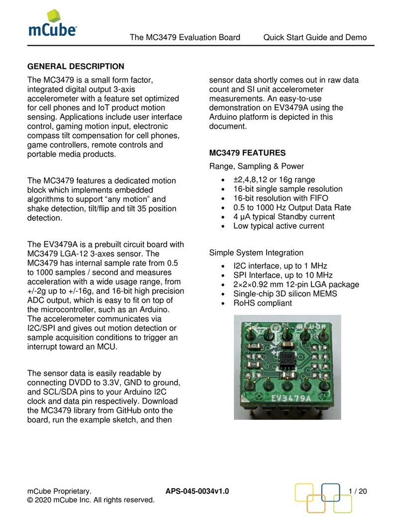 Mcube MC3479 Quick Start Guide and Demo