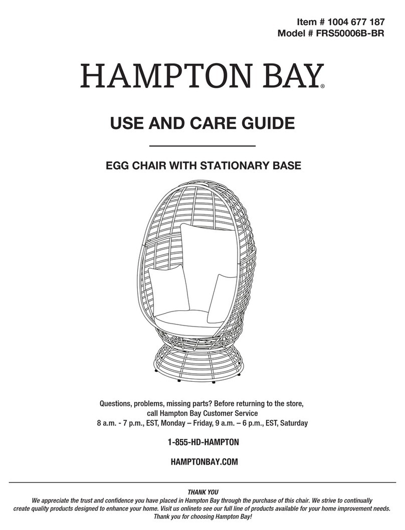 HAMPTON BAY FRS50006B-BR Use and care guide