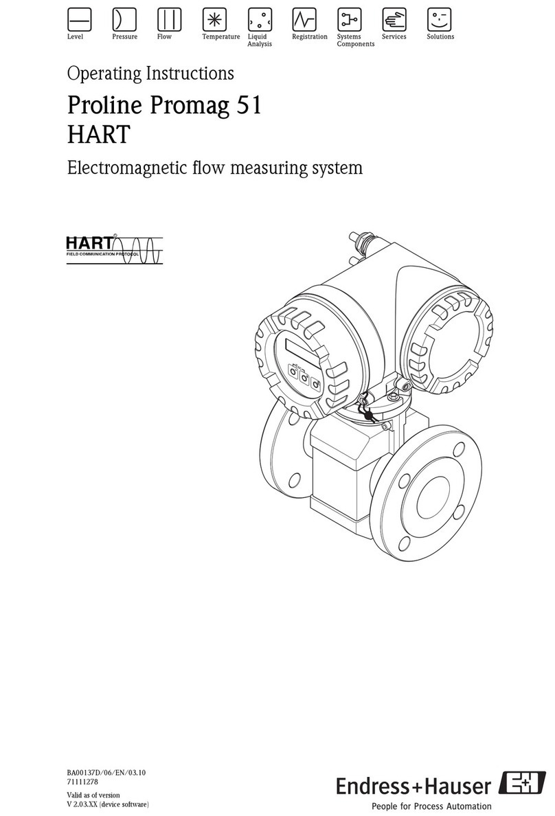 Endress+Hauser HART Proline Promag 51 User manual