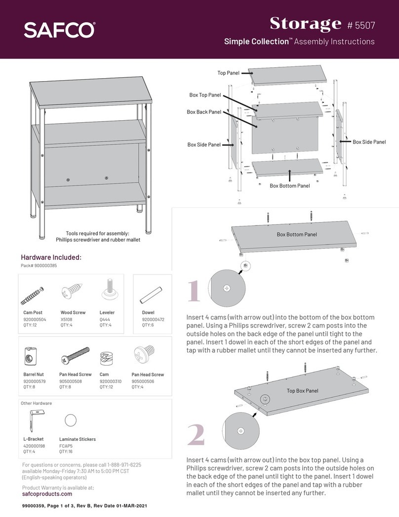 Safco Simple 5507 Assembly instructions