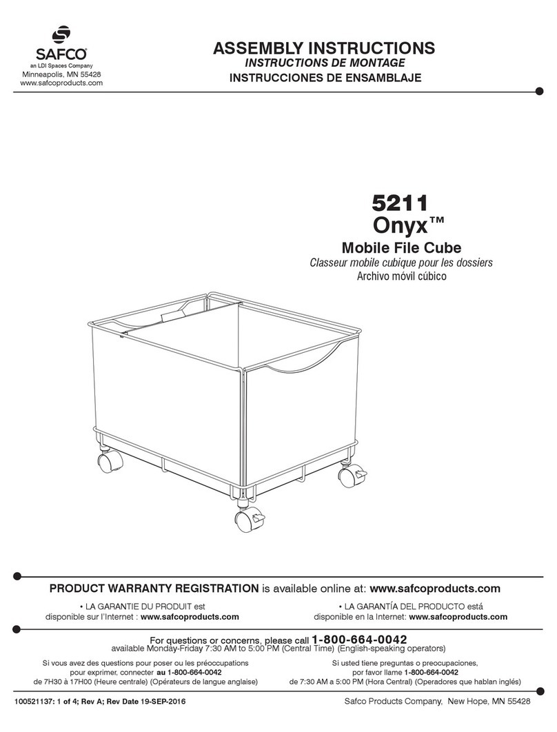 LDI Spaces SAFCO Onyx 5211 User manual