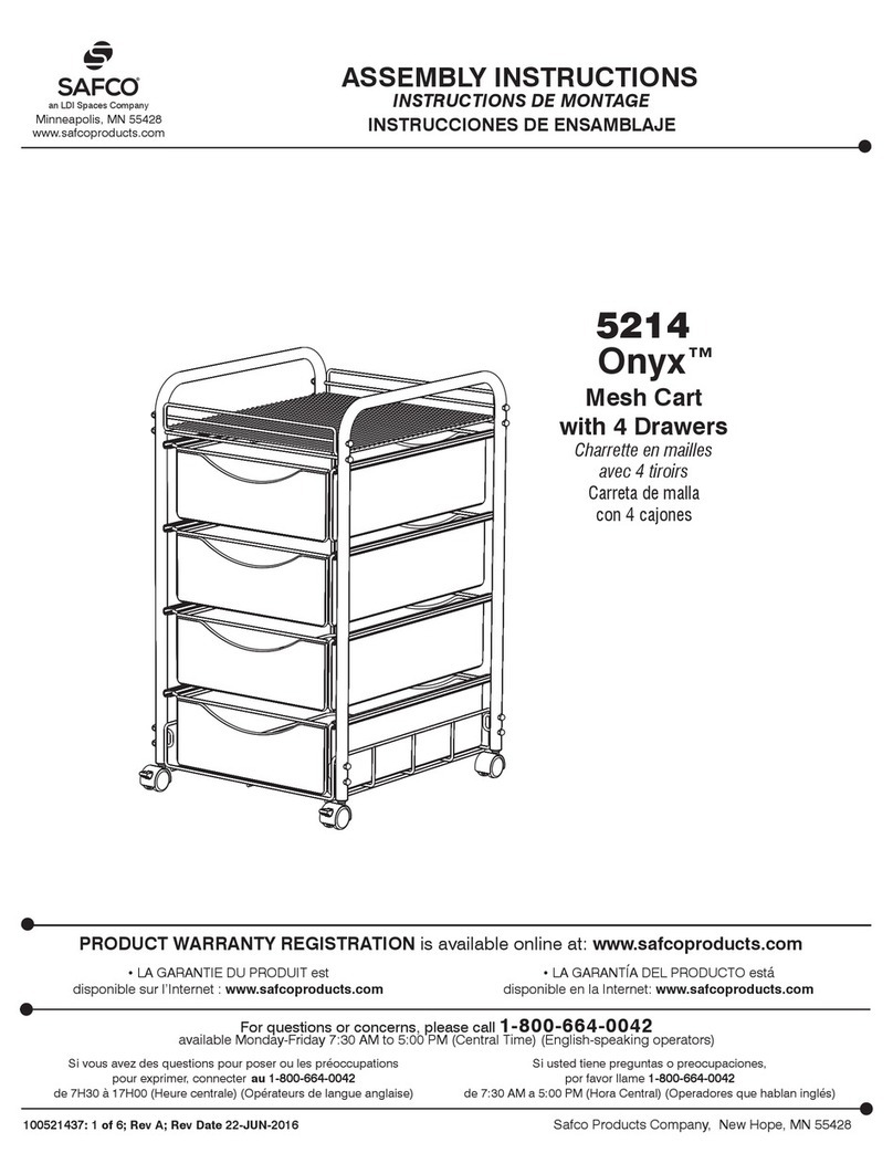 LDI Spaces SAFCO Onyx 5214 User manual LDI Spaces SAFCO Onyx 5214 User manual