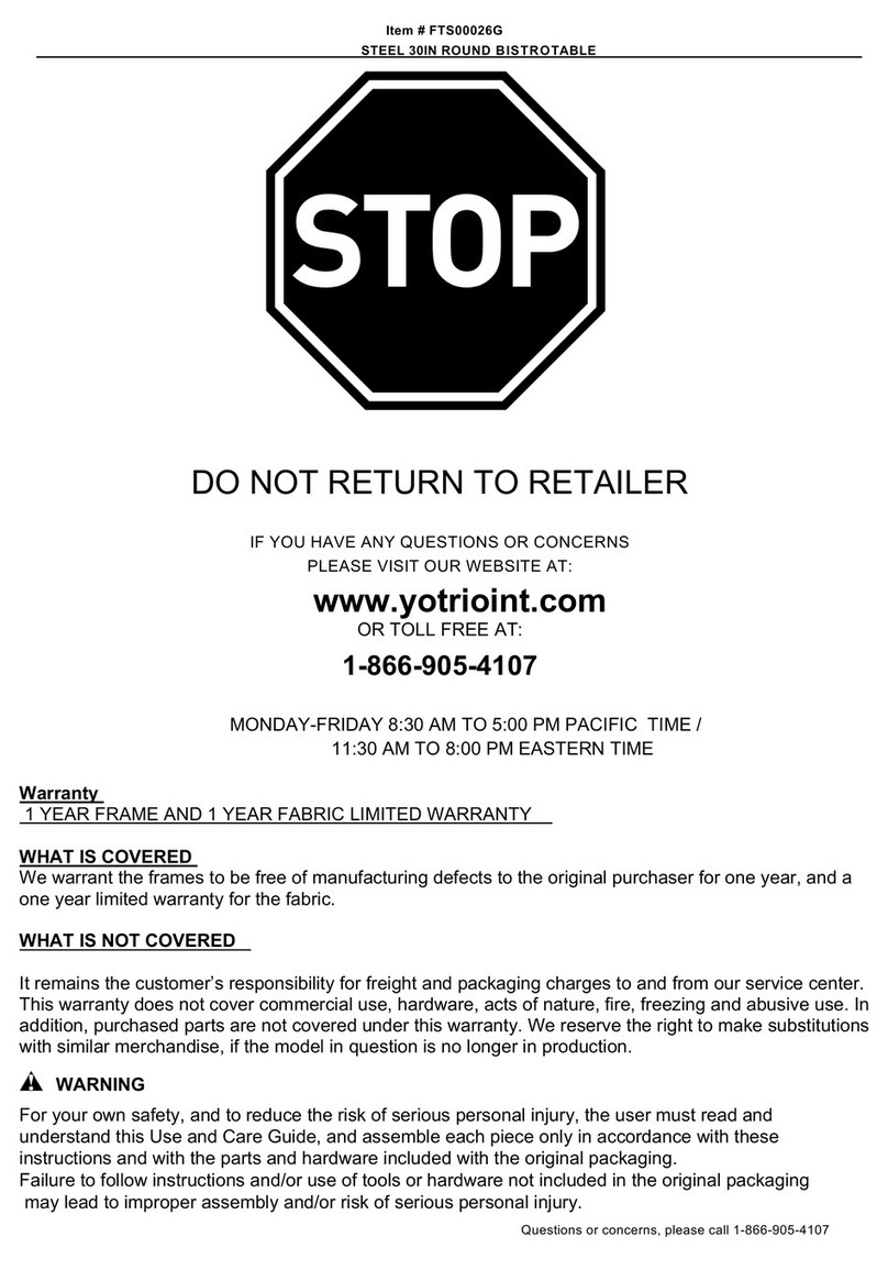 YOTRIO FTS00026G quick start guide YOTRIO FTS00026G quick start guide