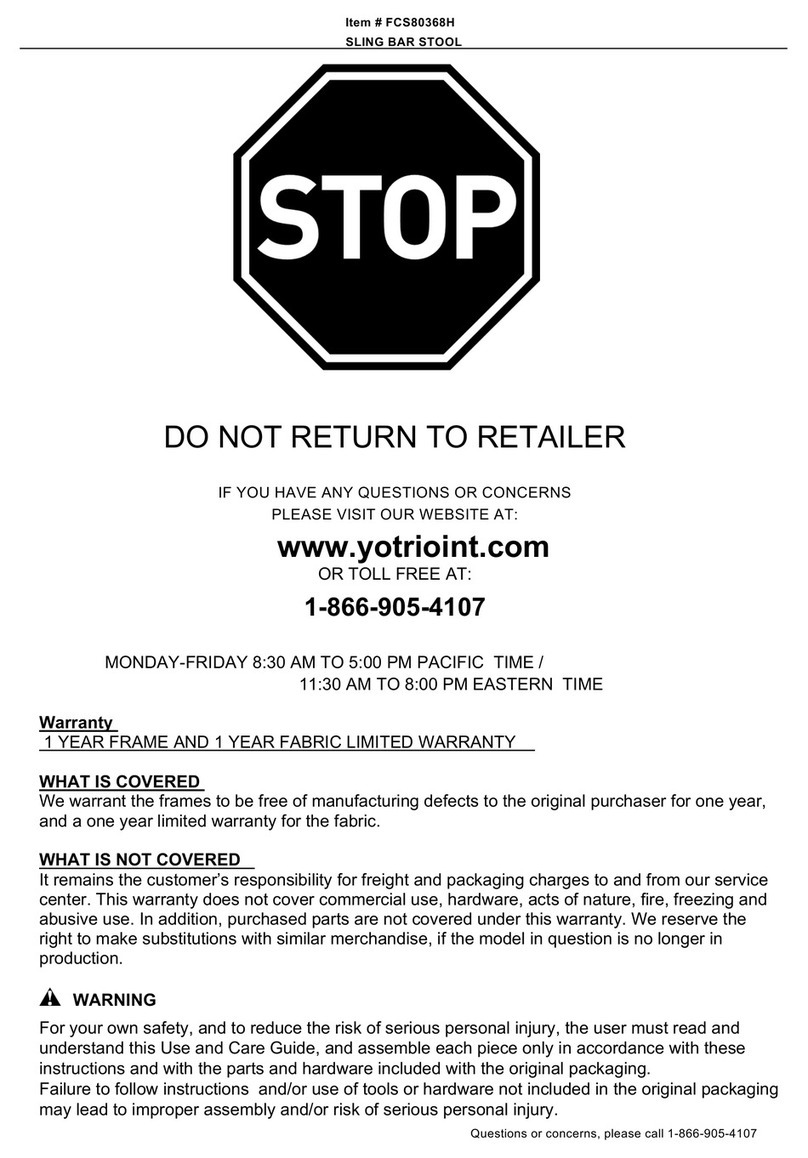 YOTRIO FCS80368H quick start guide