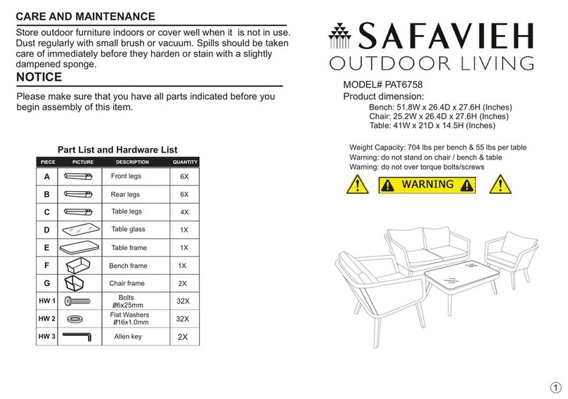 Safevieh Outdoor PAT6758 manual