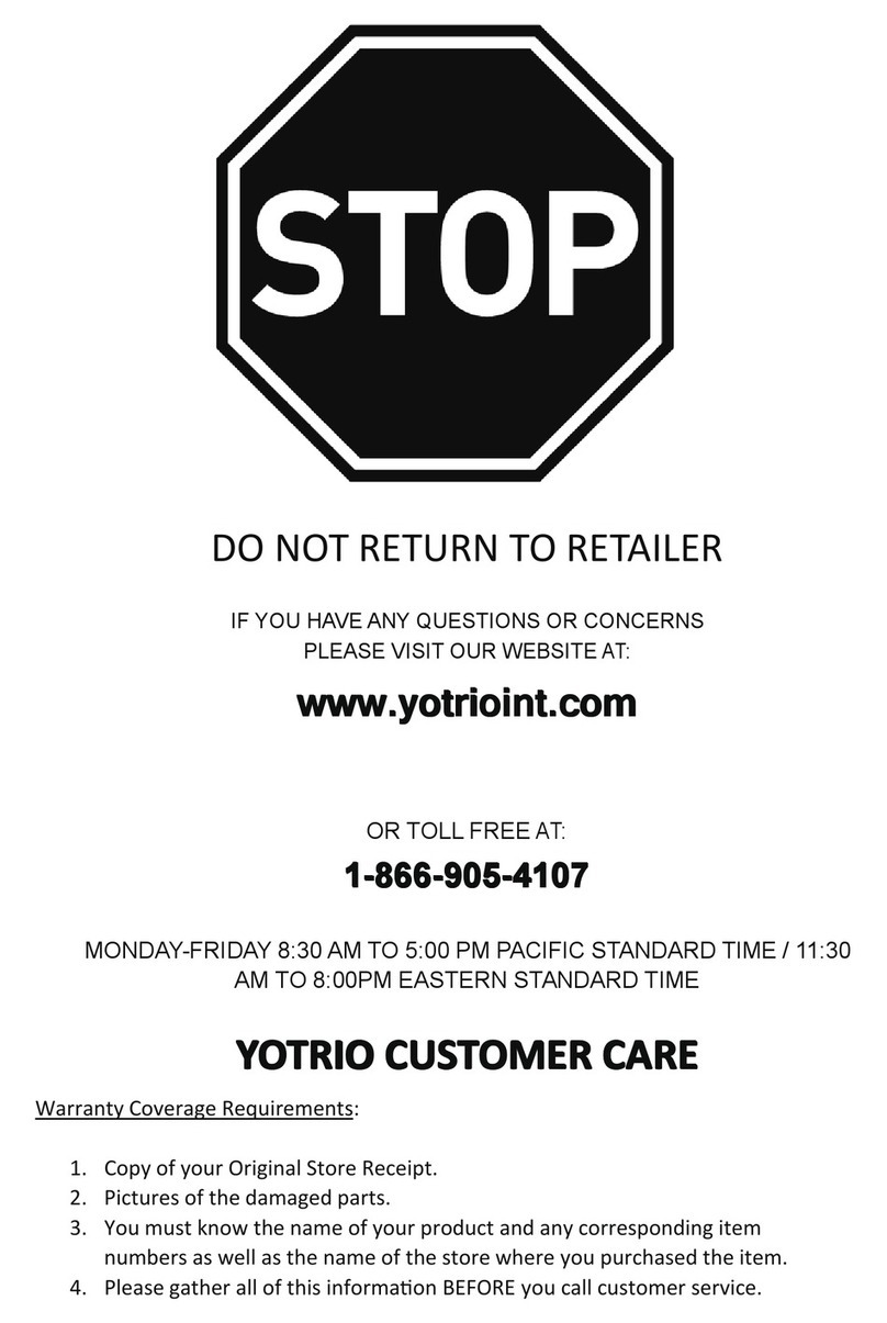 YOTRIO FTS70842AST Assembly instructions YOTRIO FTS70842AST Assembly instructions