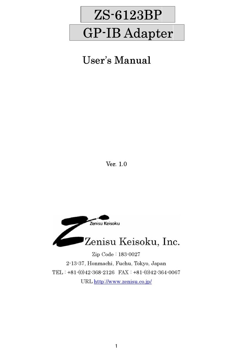 Zenisu Keisoku ZS-6123BP User manual