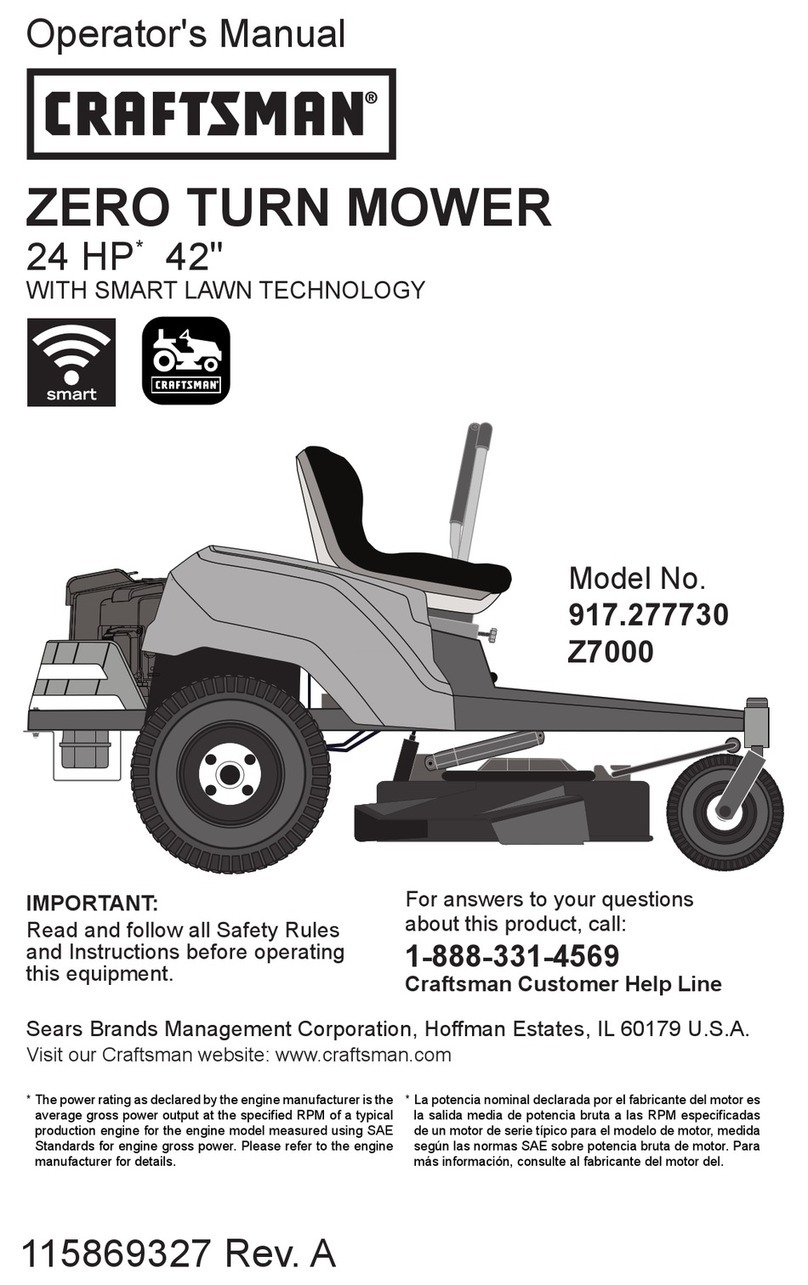Craftsman Z7000 User manual