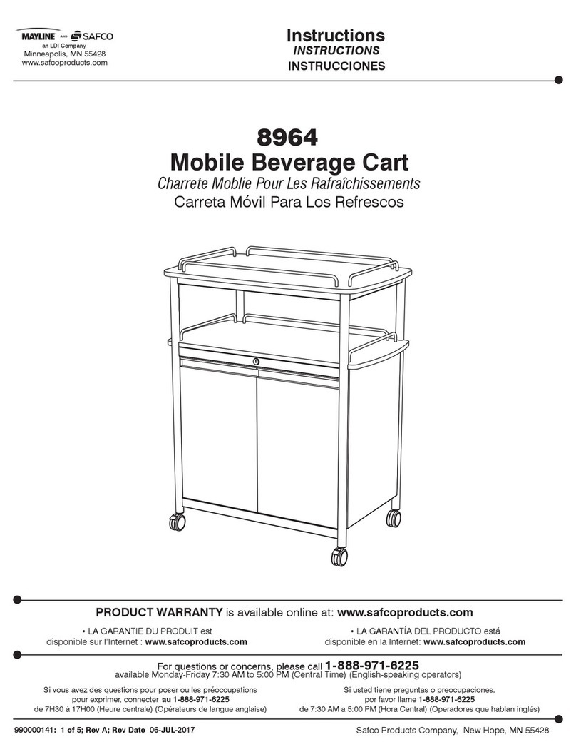LDI Spaces MAYLINE SAFCO 8964 User manual