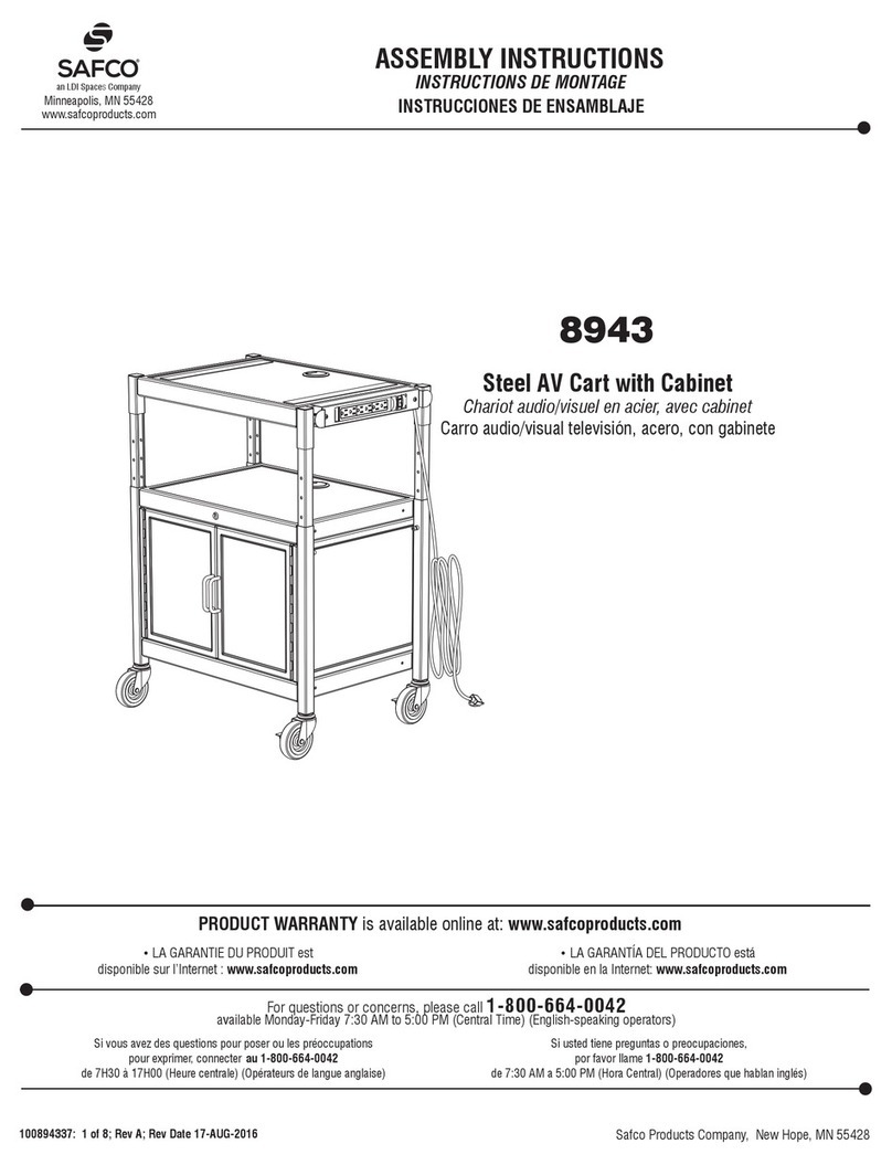 LDI Spaces SAFCO 8943 User manual LDI Spaces SAFCO 8943 User manual