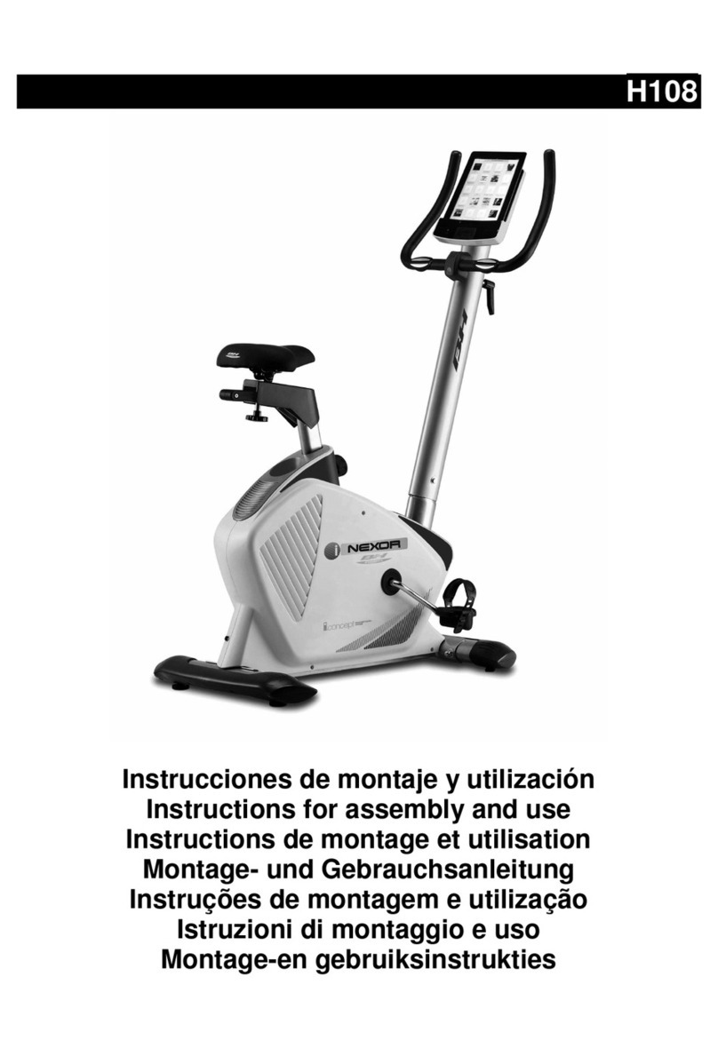 BH FITNESS H108 Instructions for assembly and use