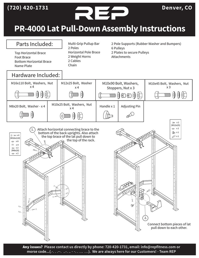 REP PR-4000 Assembly instructions REP PR-4000 Assembly instructions