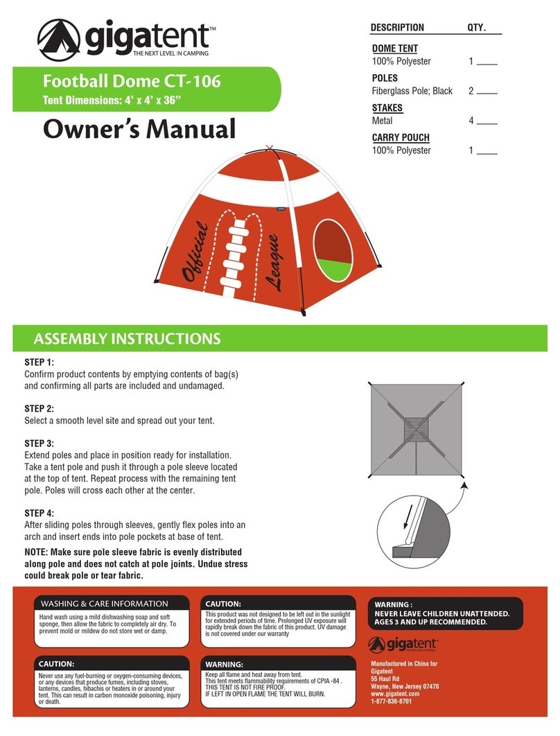 GigaTent CT-106 User manual