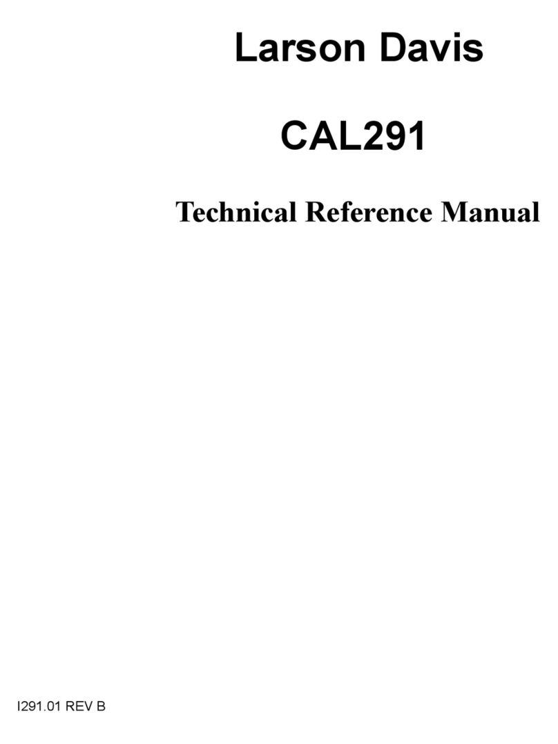 Larson Davis CAL291 Technical reference manual