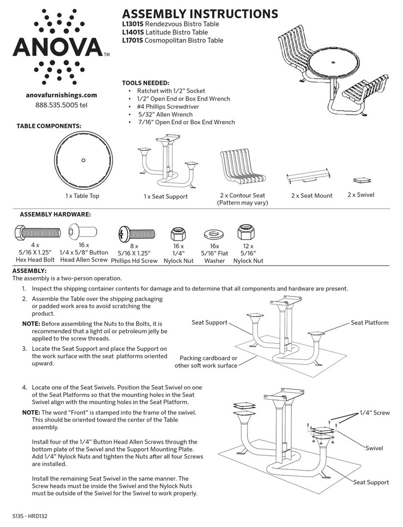 Anova L1301S User manual Anova L1301S User manual
