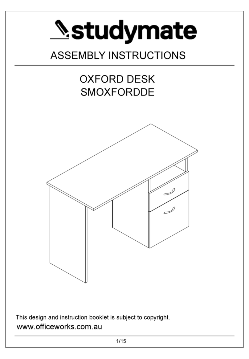 Studymate OXFORD DESK SMOXFORDDE User manual