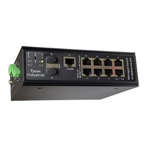 Tycon Power Systems TP-SW8GAT/24-SFP User manual Tycon Power Systems TP-SW8GAT/24-SFP User manual