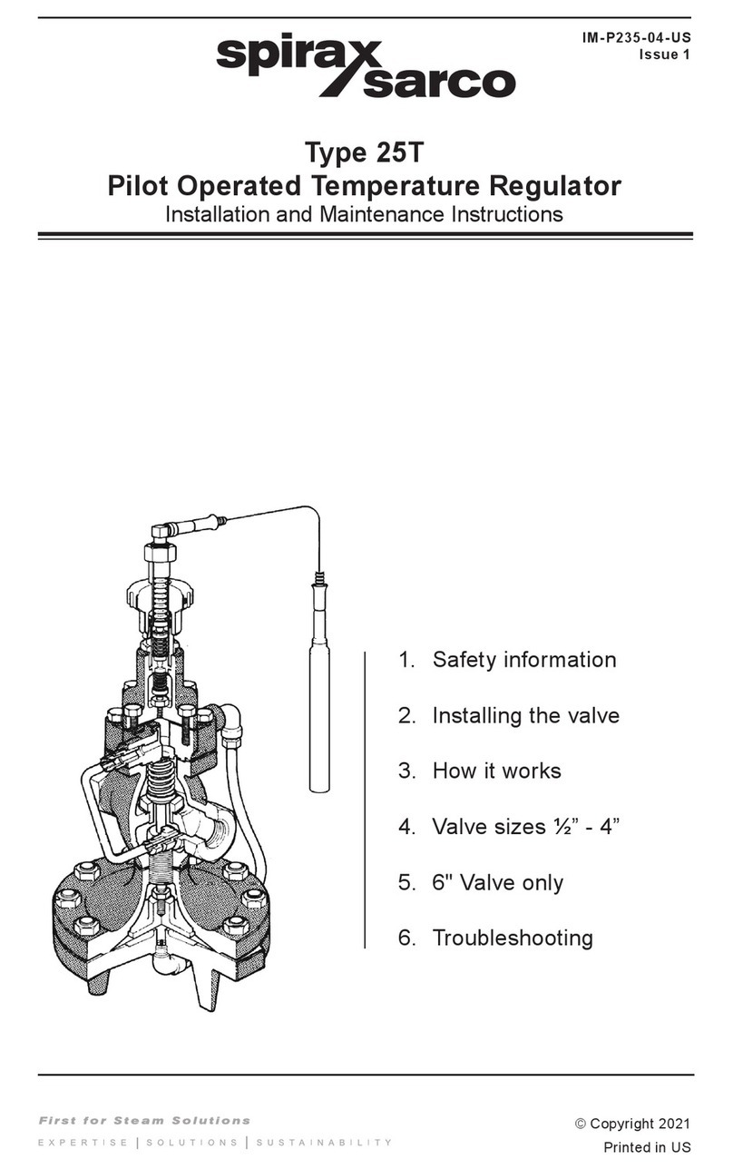 Spirax Sarco 25T User manual