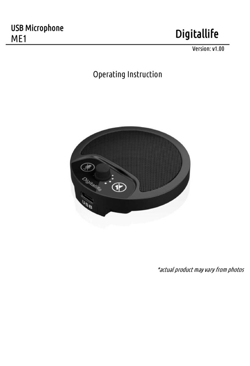 Digital Life ME1 Operating	 instruction