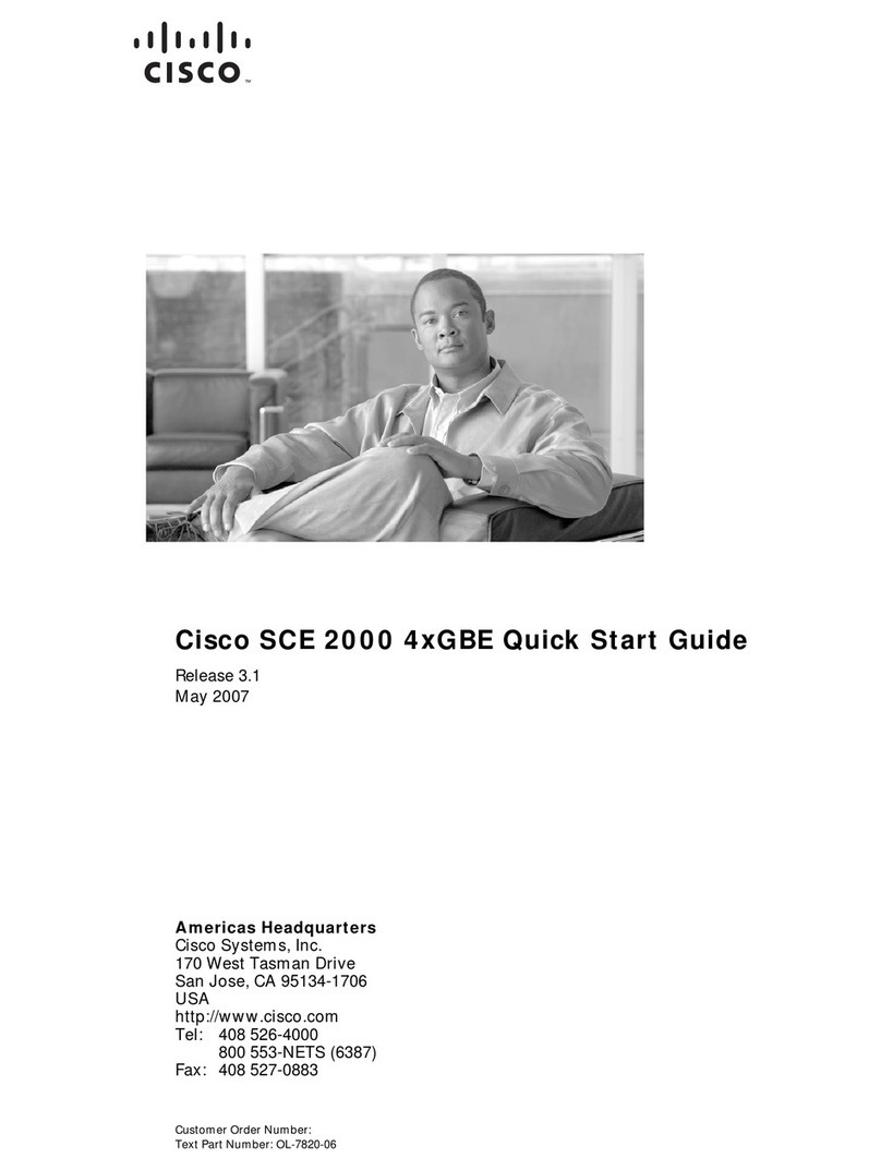 Cisco SCE 2000 User manual