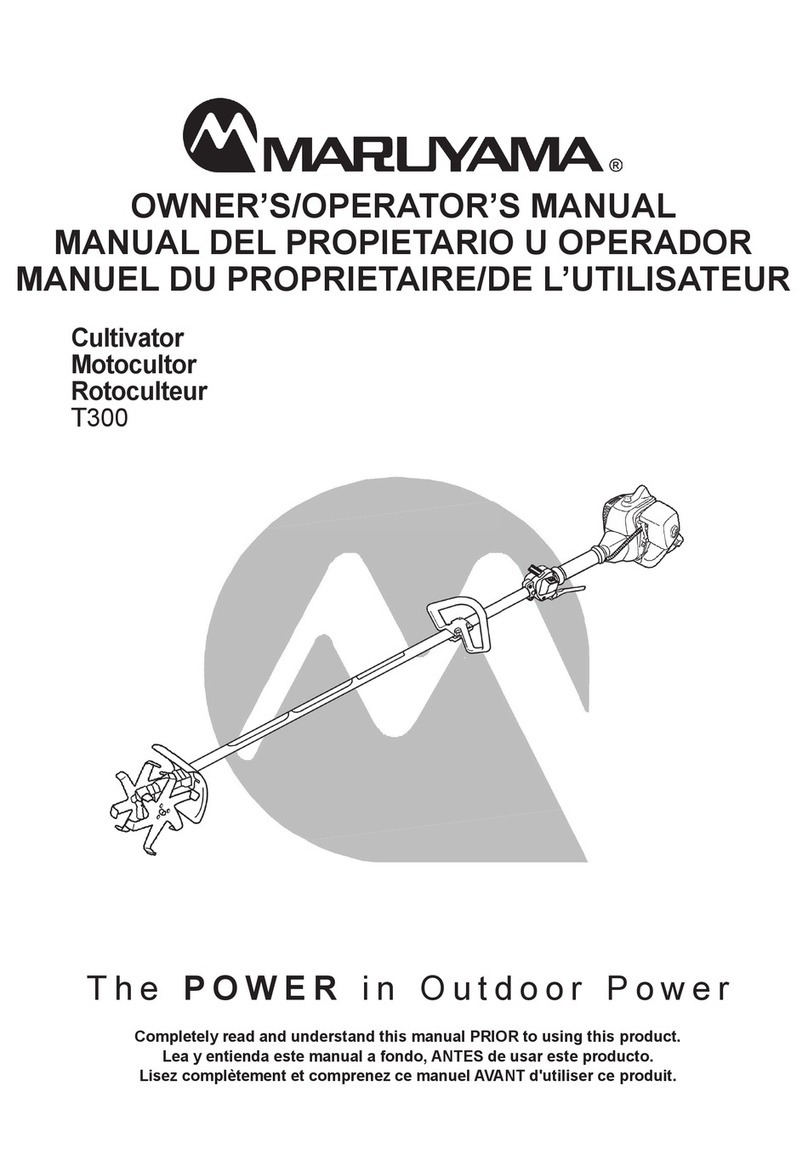 Maruyama T300 Owner's/operator's manual