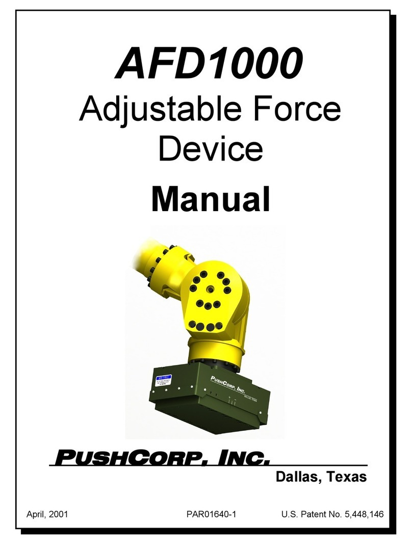 PushCorp AFD1000 Series User manual PushCorp AFD1000 Series User manual