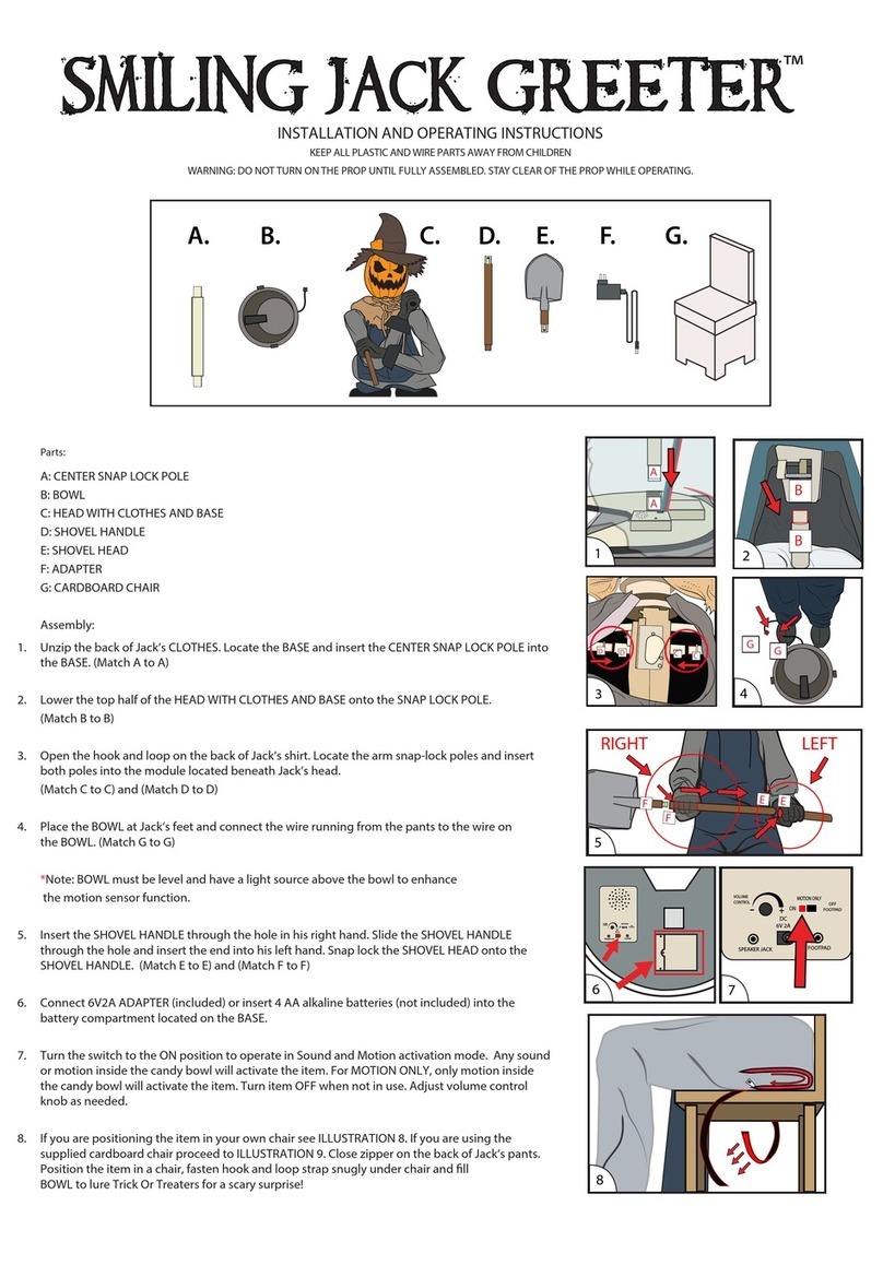 Tekky SMILING JACK GREETER Installation and operating instructions