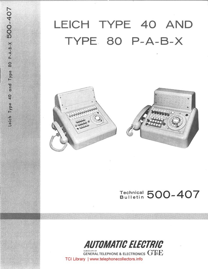General Telephone & Electronics Leich 40 Service manual
