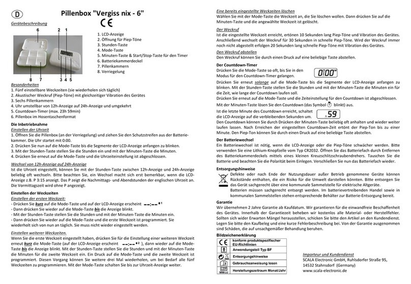 Scala Vergiss nix-6 User manual