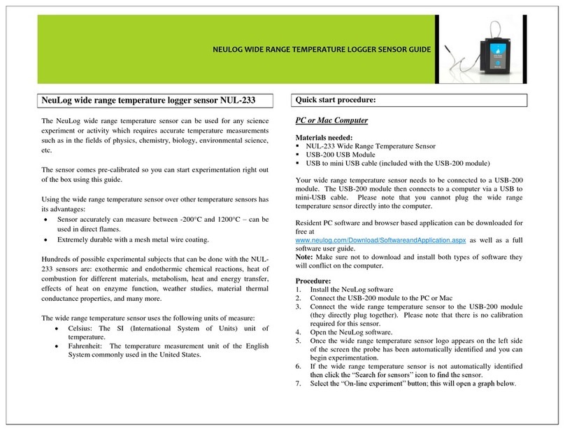 NeuLog NUL-233 User manual