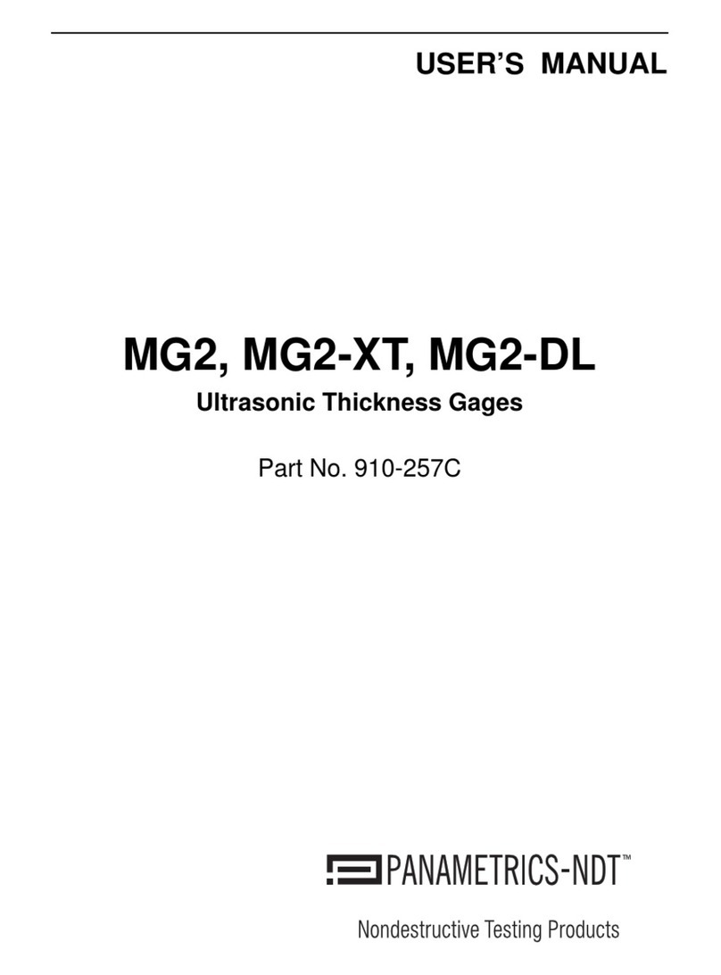 Panametrics MG2 user manual