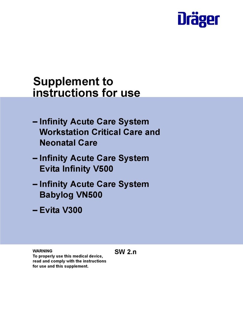 Dräger Infinity Acute Care System Workstation Critical... User manual
