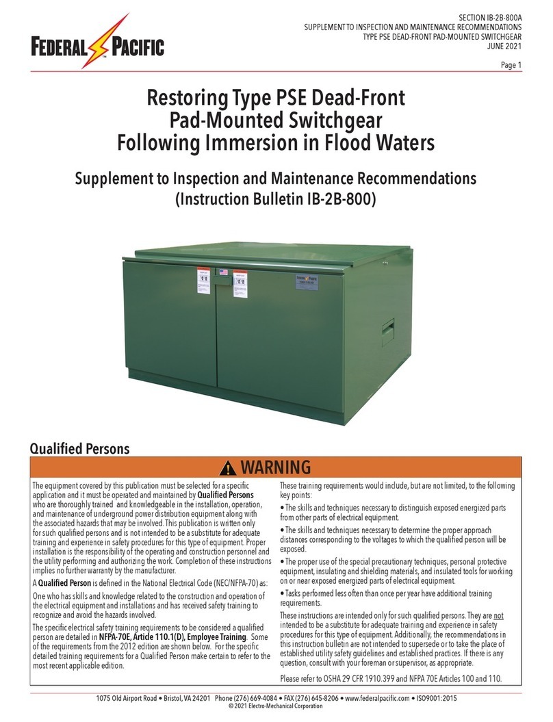 FEDERAL PACIFIC PSE Supplement to Inspection and Maintenance Recommendations