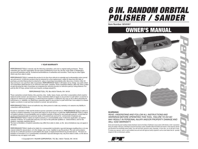 PT W50087 owner's manual