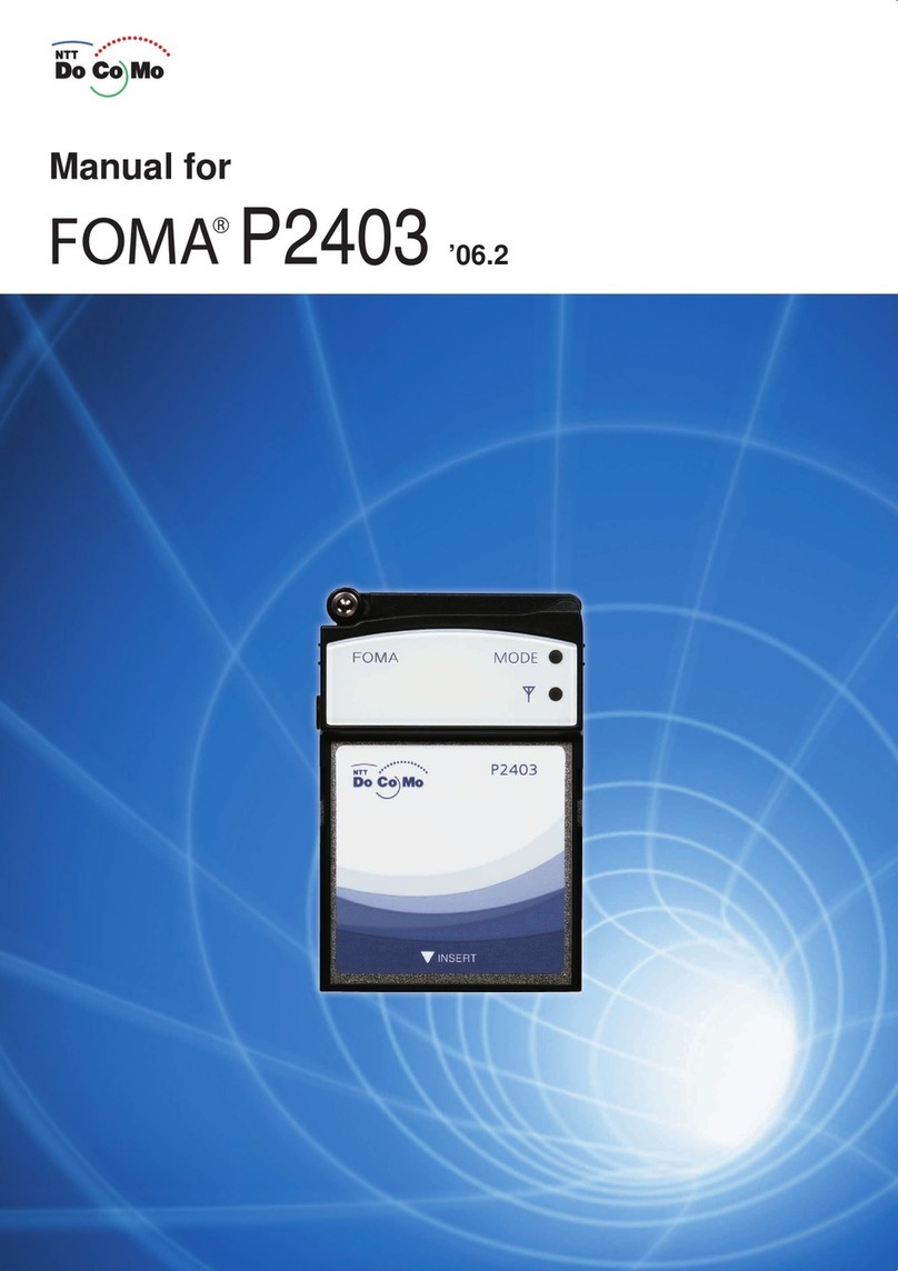 Docomo FOMA P2403 manual