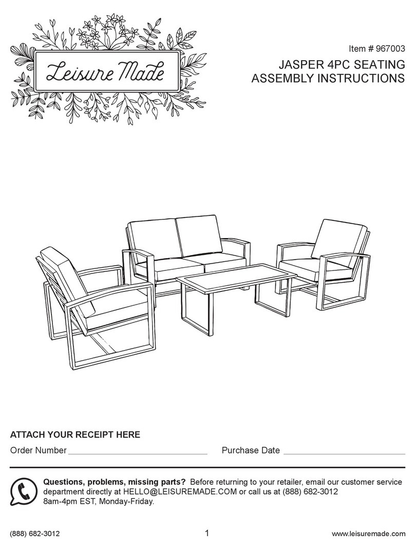 Leisure made 967003 Assembly instructions