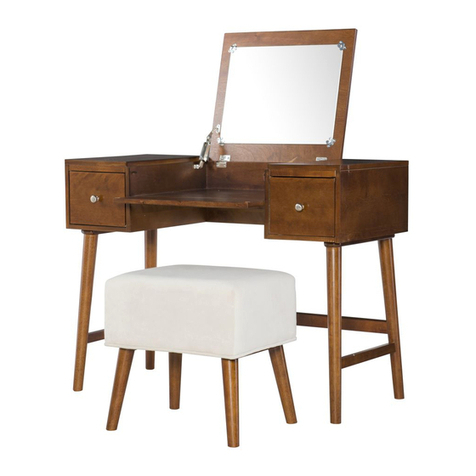 Linon JOANIE VANITY 826318BIR01U User manual Linon JOANIE VANITY 826318BIR01U User manual