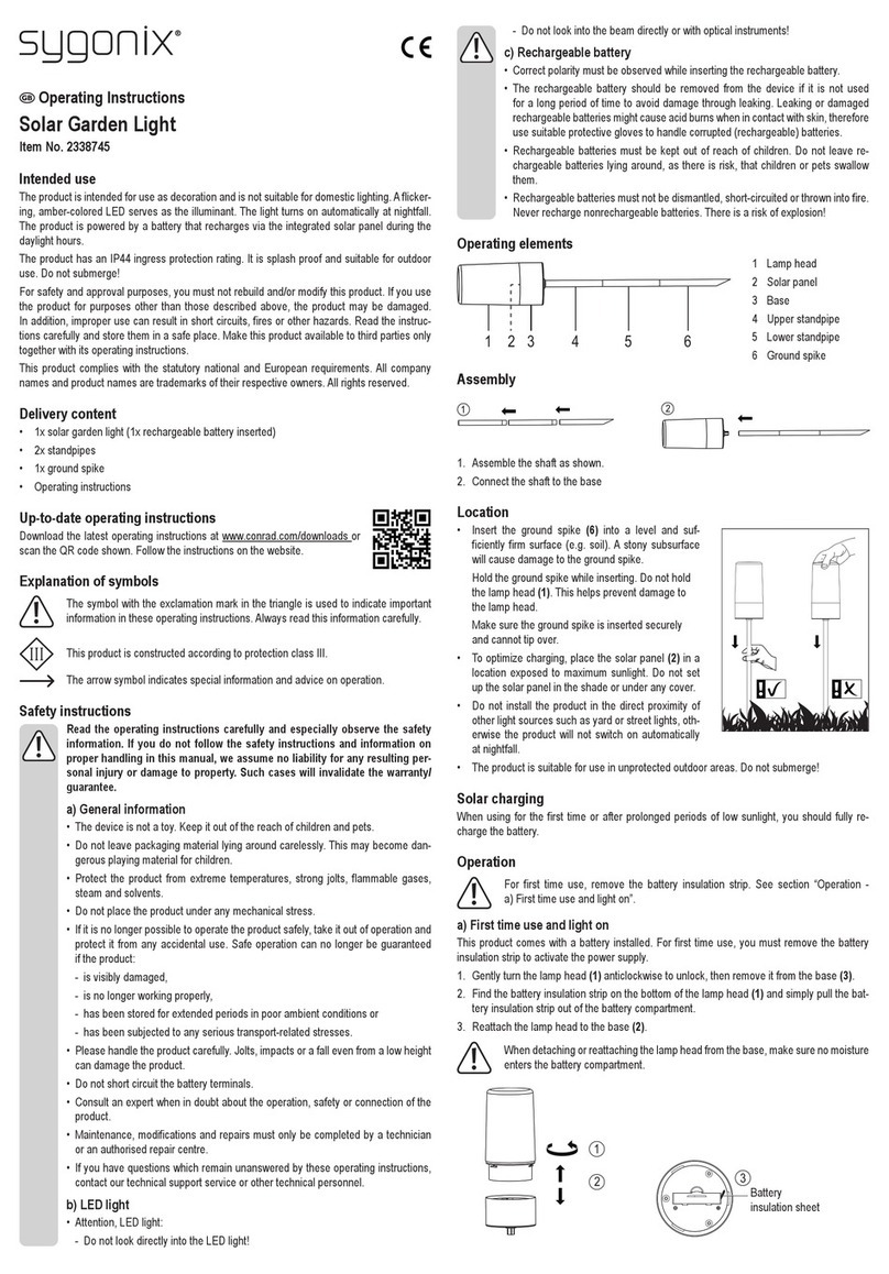 Sygonix 2338745 operating instructions