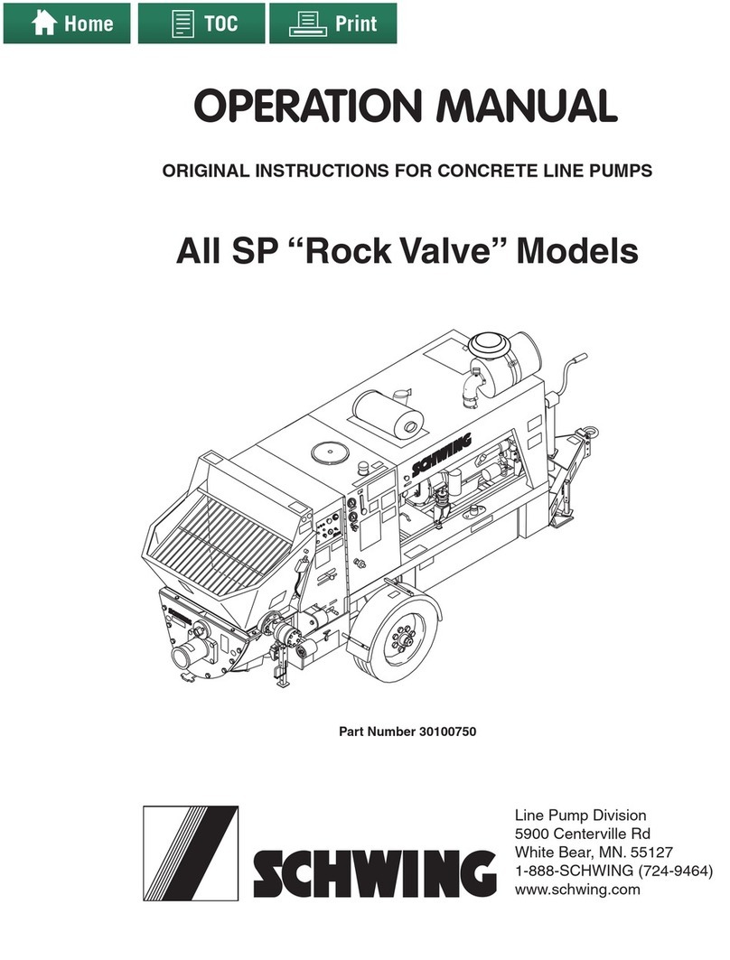 Schwing Rock Valve Operation manual