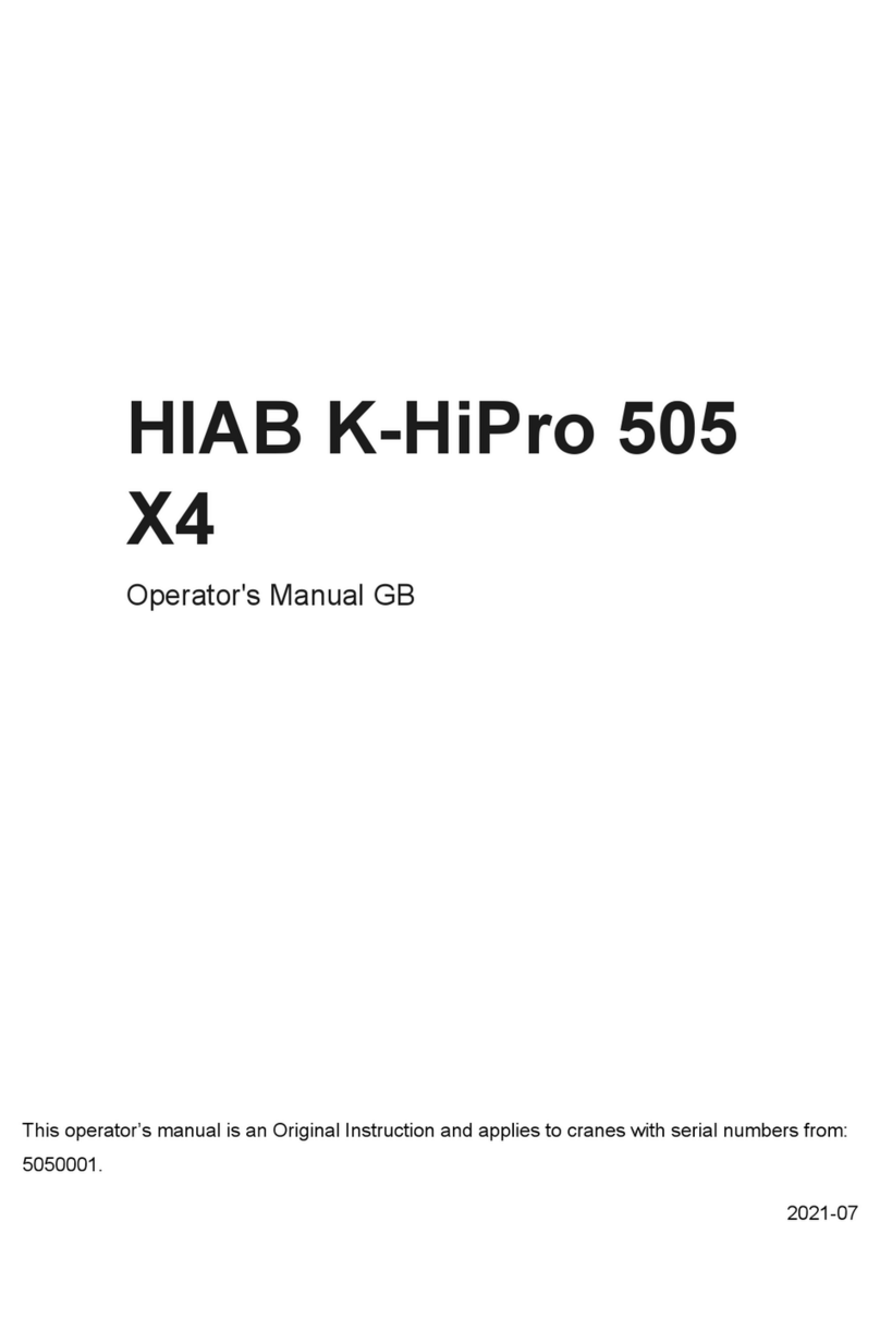 HIAB K-HiPro 505 X4 Operator's manual